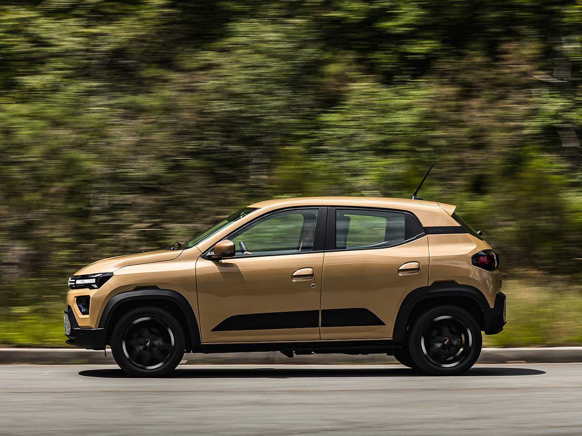 2024 Dacia Spring EV Beige Safari Side | AUTOBICS