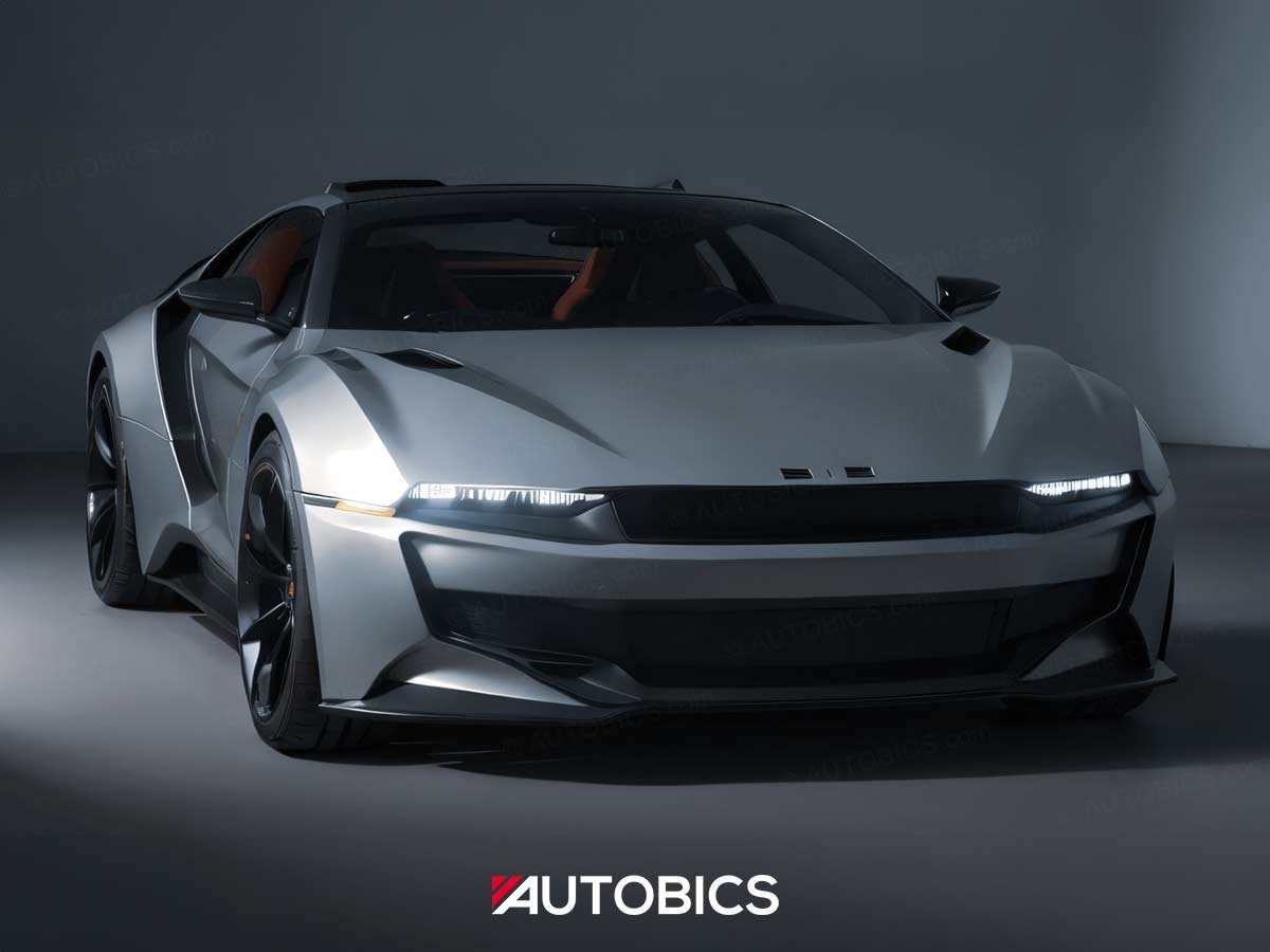 2025 DeLorean DMC 12 Concept Art Render Front Quarter